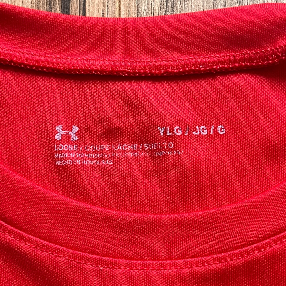 Red Under Armour T-shirt, kids sizes